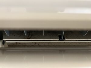 エアコン吹き出し口の様子
